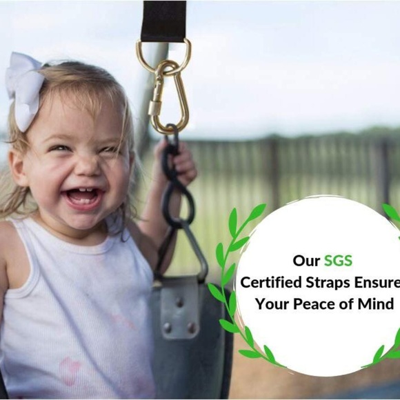 Family Forest Tree Swing Hanging Kit Two8FT Straps - Picture 4 of 7